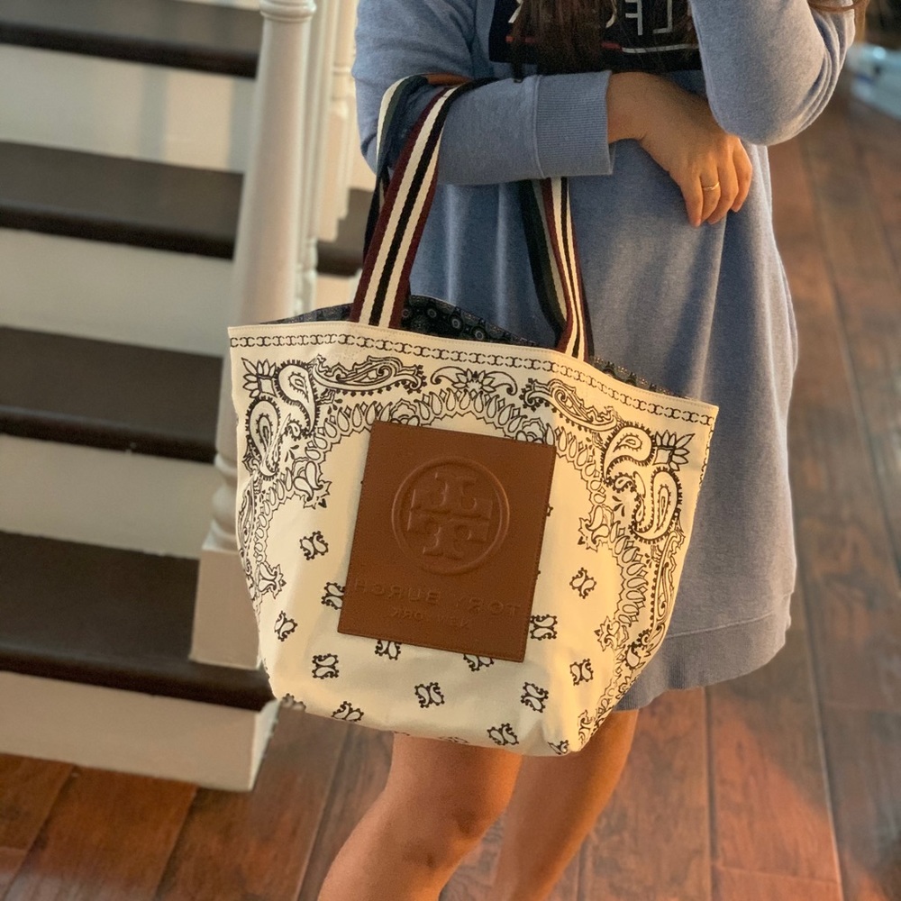 Tory Burch Gracie printed canvas tote